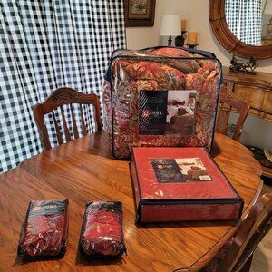 New 7pc Ralph Lauren Chaps Summerton Queen comforter set